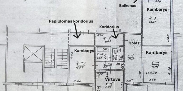Butų planas su balkonais ir kambariais, gyvenamojo būsto projektas lt_LT